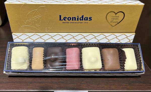 Réglette 110 ans chocolat Leonidas 120 gr