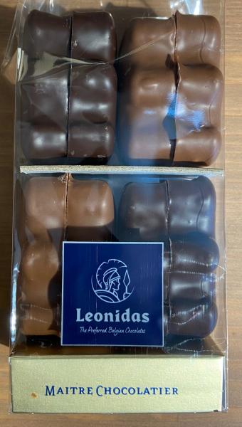 Sachet 8 oursons guimauve chocolat Léonidas